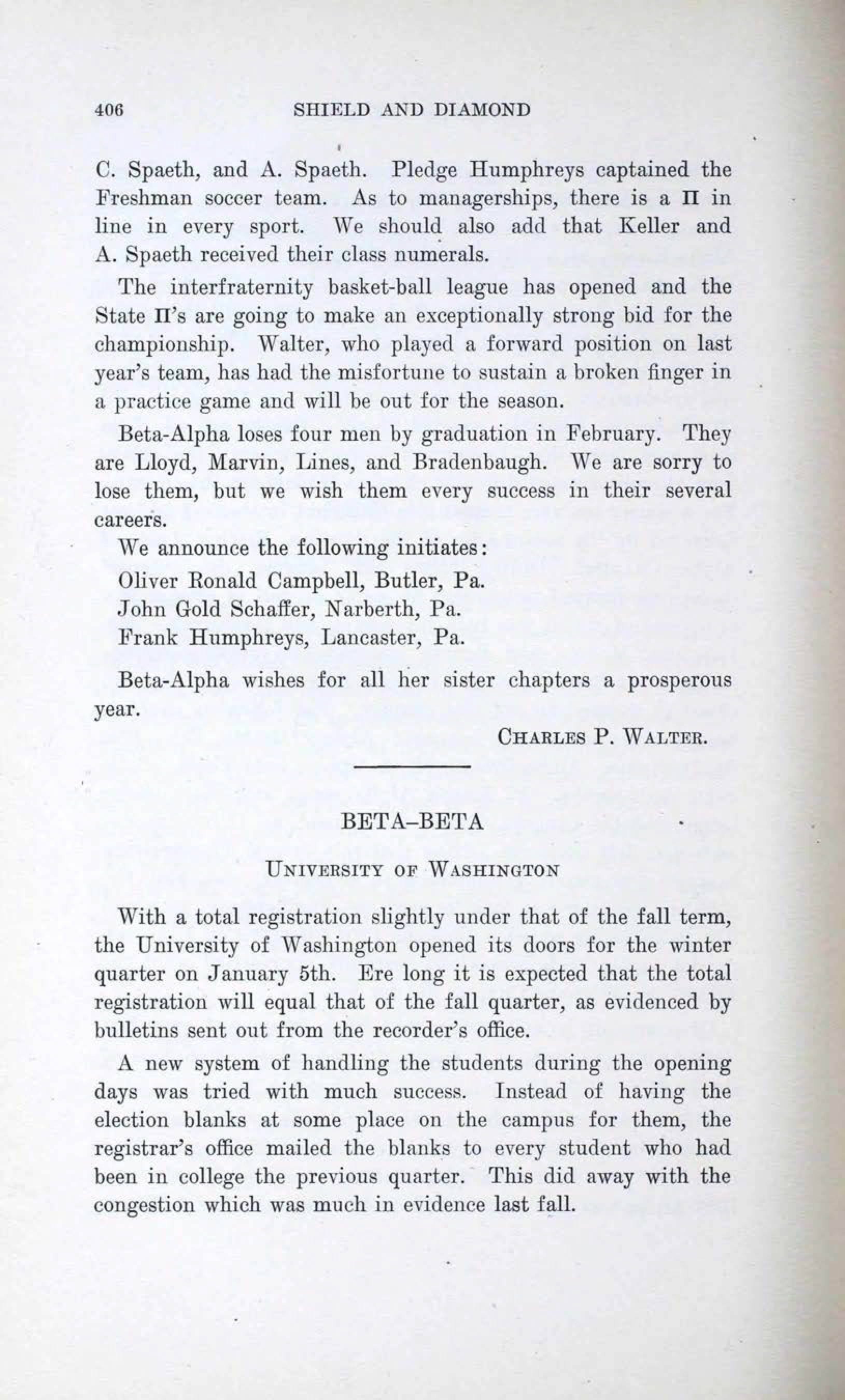 Beta-Beta, February 1920